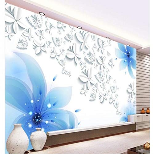 Fototapete Benutzerdefinierte 3D Elegante Blumen Mode 3D Ästhetische Mode Dream Home Decoration Malerei Wohnzimmer 3 D Tapete, 350 × 245 Cm