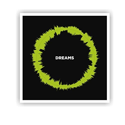 LAB NO 4 "Dreams Song Customize/Personalized Soundwave Print/Poster, Music Art Print, Gift for Christmas, Birthday, Mothers Day, Fathers Day, (11" X 11") Size