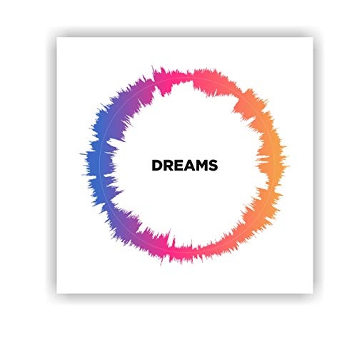 LAB NO 4 "Dreams Song Customize/Personalized Soundwave Print/Poster, Music Art Print, Gift for Christmas, Birthday, Mothers Day, Fathers Day, (11" X 11") Size