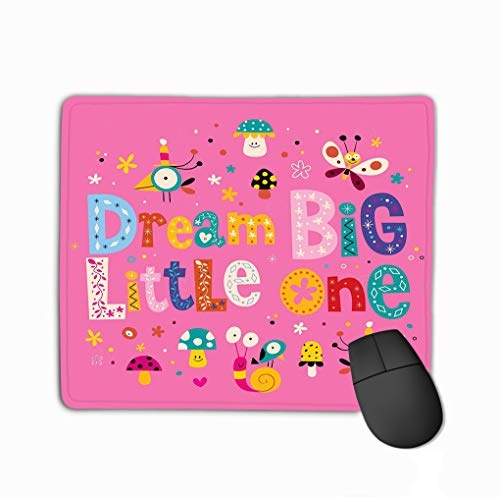 Mouse pad dream big little one quote baby room wall...