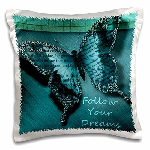 3dRose PC 56215 _ 1 Follow Your Dreams Aqua...