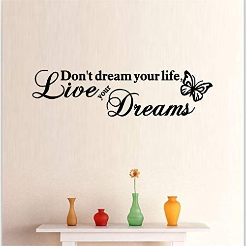 Dont Dream Your Life Wall Decals Funny Vinyl Mural Art...