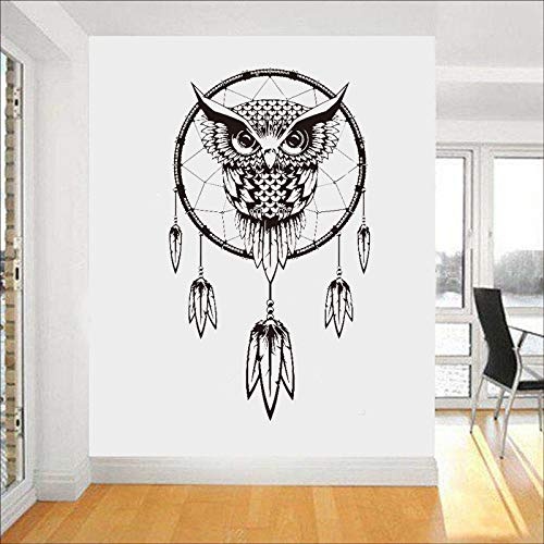 56x99cm India Art Design Dream Catcher Decor Wall Aufkleber Owl Vinyl Decals Wandbilder Aufkleber Tierische Dekoration
