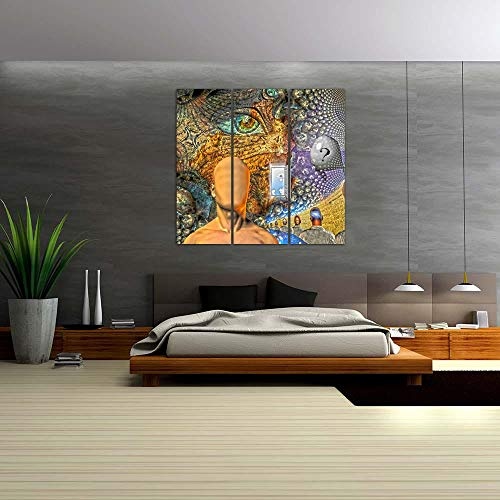 ArtzFolio Human Dream Like Scene In Organinc Windows D2 Split Art Painting Panel On Sunboard 27.6 X 26.2Inch