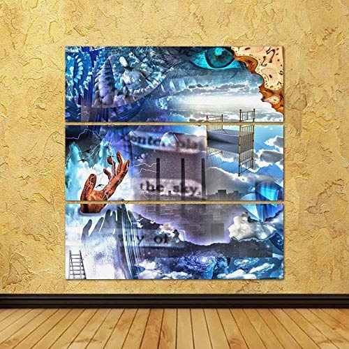 ArtzFolio Dream Abstract Split Art Painting Panel On Sunboard 28 X 29Inch