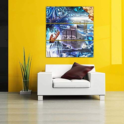ArtzFolio Dream Abstract Split Art Painting Panel On Sunboard 28 X 29Inch