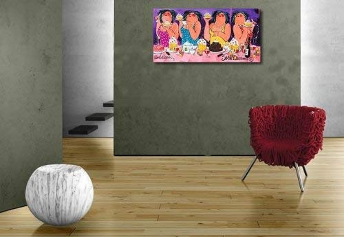 Fertig-Bild - El van Leersum: Sweet Dreams 60 x 120 cm Küche Party essen schlemmen feiern Pop bunt