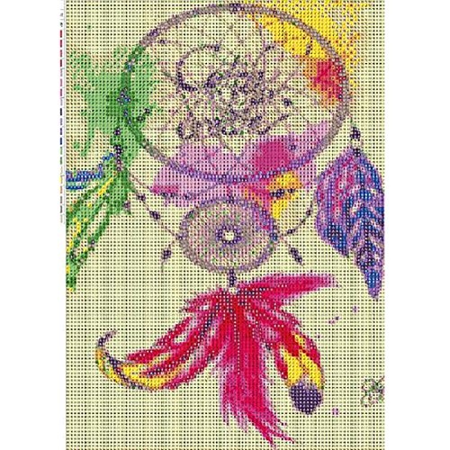 DIY 5D Diamond Painting, Crystal Rhinestone Embroidery Pictures Arts Craft for Home Wall Decor Color Dream Catcher 11.8 x 15.7