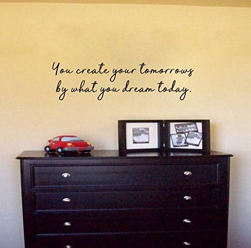 Qscwdv Wall Decal Quote You Create Your Tomorrows By What...