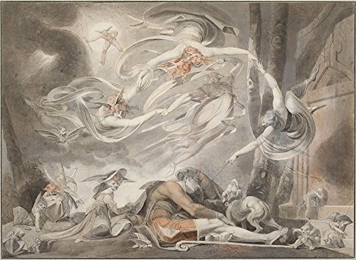 Spiffing Prints Henry Fuseli - The Shepherds Dream 1786 - Extra Large - Matte Print