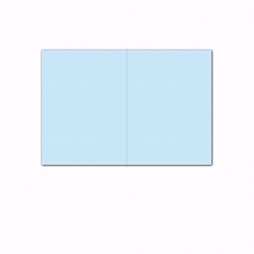 Faltkarte/Doppelkarte - Hellblau/Pastell / 100 Stück/DIN A5