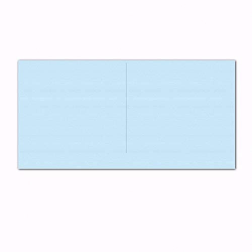 Faltkarte/Doppelkarte - Hellblau/Pastell / 100 Stück/Quadratisch 157 x 157 mm