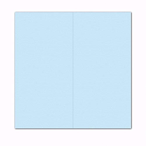 Faltkarte/Doppelkarte - Hellblau/Pastell / 100...