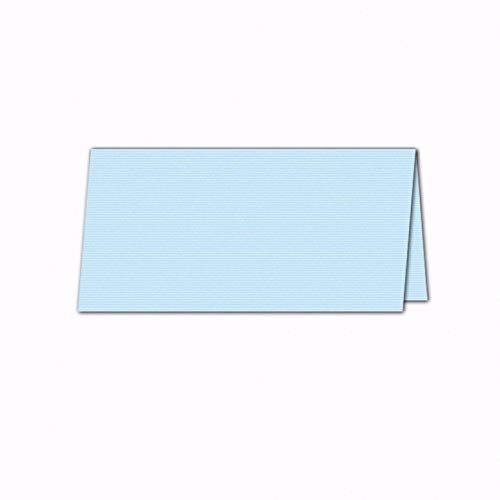 Tischkarte/Platzkarte/Namenskarte - Hellblau/Pastell / 50 Stück / 10,0 x 5,0 cm
