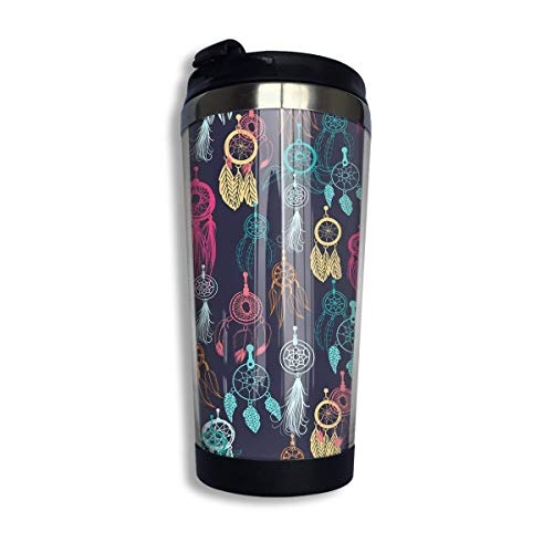 Coffee Thermos Cup Catch Dream Art Pattern Stainless Steel Travel Mug Cup Sports Water Bottle