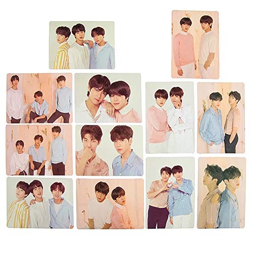 Saicowordist 12 Blätter KPOP BTS Offiziell Gleicher Absatz Polaroid Karte Set Persönliches Style Kleine Karte Foto Heißes Geschenk für Fans