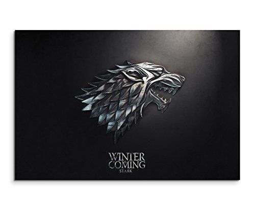 Game of Thrones Stark Wandbild 120x80cm XXL Bilder und Kunstdrucke auf Leinwand