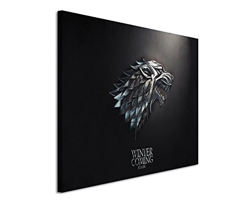 Game of Thrones Stark Wandbild 120x80cm XXL Bilder und Kunstdrucke auf Leinwand