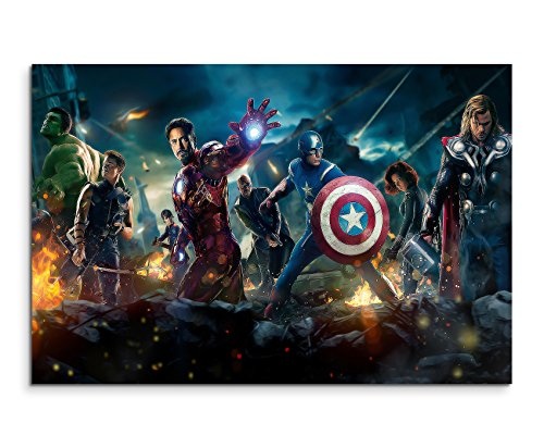 All Avengers Wandbild 120x80cm XXL Bilder und Kunstdrucke...