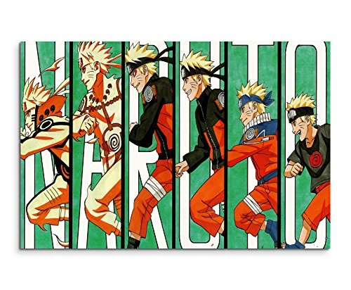 Naruto Evolution Wandbild 120x80cm XXL Bilder und Kunstdrucke auf Leinwand