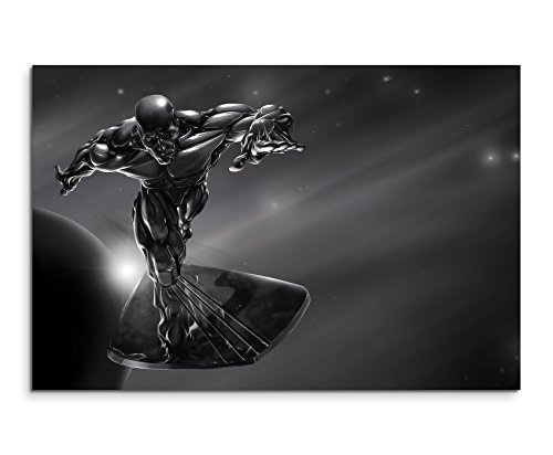 Silver Surfer Superhero Wandbild 120x80cm XXL Bilder und...