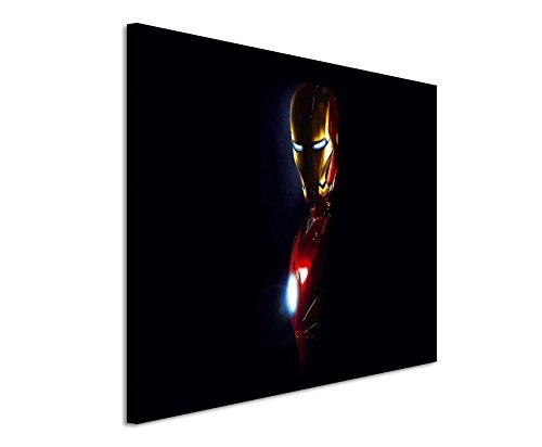 Iron Man Mask Wandbild 120x80cm XXL Bilder und Kunstdrucke auf Leinwand