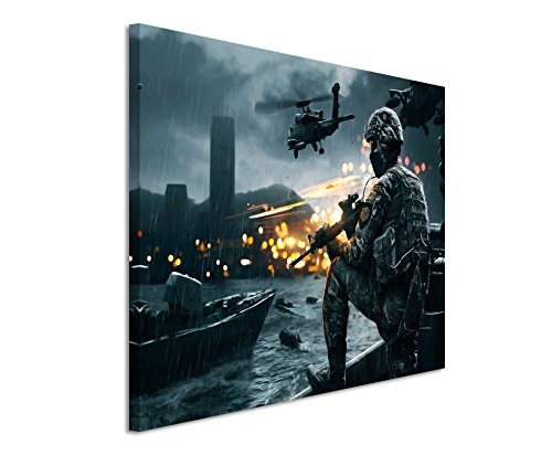 Gaming Bild 4 Siege of Shanghai Wandbild 120x80cm XXL Bilder und Kunstdrucke auf Leinwand