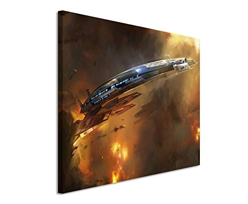 Mass Effect 3 Ship Wandbild 120x80cm XXL Bilder und Kunstdrucke auf Leinwand