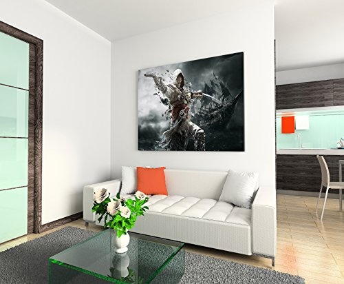 Gaming Bild 35 Wandbild 120x80cm XXL Bilder und Kunstdrucke auf Leinwand