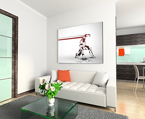 Iron Man Artwok Wandbild 120x80cm XXL Bilder und Kunstdrucke auf Leinwand
