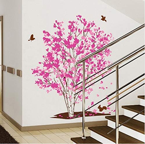 Wall Sticker Romantic Dream tree Wall Sticker Removable living room background Art Decals DIY Small animals Home Decoration stickers