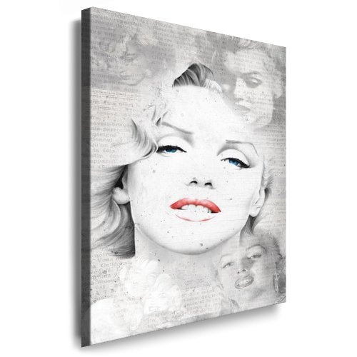 Wandbild Marilyn Monroe Bild 100x70cm k. Poster / Bild fertig auf Keilrahmen ! Pop Art Gemälde Kunstdrucke, Wandbilder, Bilder zur Dekoration - Deko. Film / Movie / Tv Stars Kunstdrucke