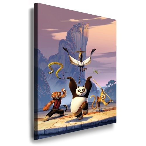 Kung Fu Panda Kinderzimmer_Bild - 100x70cm k. Poster !...