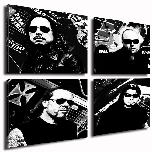 "Metallica" Bild auf leinwand - 4 Bilder je...