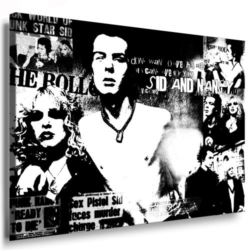 Wandbild "Sex Pistols" Punk-Bands Bild 100x70cm k. Poster ! Bild fertig auf Keilrahmen ! Pop Art Gemälde Kunstdrucke, Wandbilder, Bilder zur Dekoration - Deko. Rock Music Bands / Pop Stars Kunstdrucke