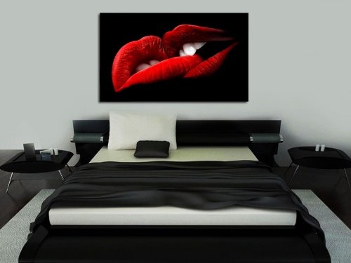 Bild auf Leinwand - Erotic Art Lips - Fotoleinwand24 / AA0490 / Bunt / 70x50 cm