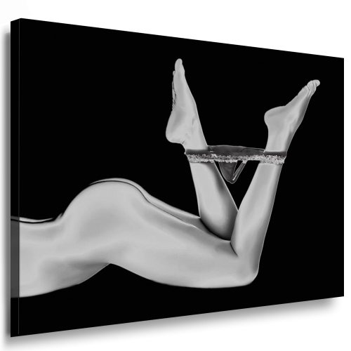 Bild auf Leinwand - Erotic Art Slip - Fotoleinwand24 / AA0511 / Bunt / 120x100 cm