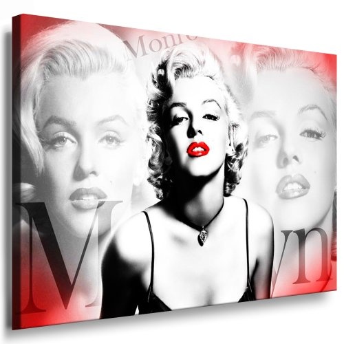 Marilyn Monroe Leinwand Bild 120x70cm k. Poster ! Bild fertig auf Keilrahmen ! Pop Art Gemälde Kunstdrucke, Wandbilder, Bilder zur Dekoration - Deko. Film / Tv Stars Kunstdrucke