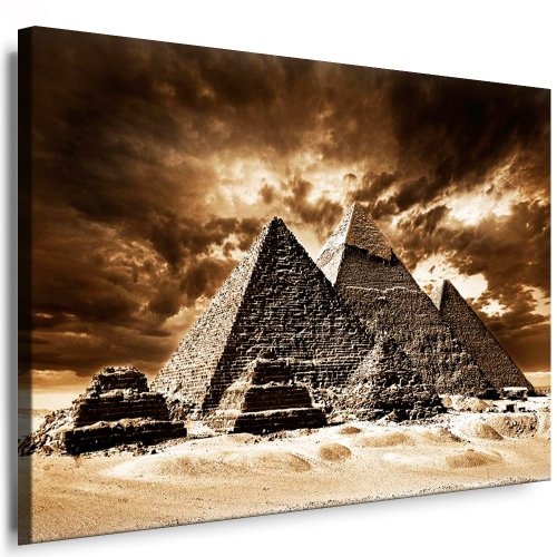Kunstdruck Ägypten Pyramiden Leinwandbild fertig auf Keilrahmen / Leinwandbilder, Wandbilder, Poster, Pop Art Gemälde, Kunst - Deko Bilder