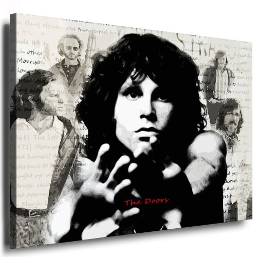 Kunstdruck the Doors - Jim Morrison Bild 100x70cm Leinwandbild fertig auf Keilrahmen / Leinwandbilder, Wandbilder, Poster, Pop Art Gemälde, Kunst - Deko Bilder