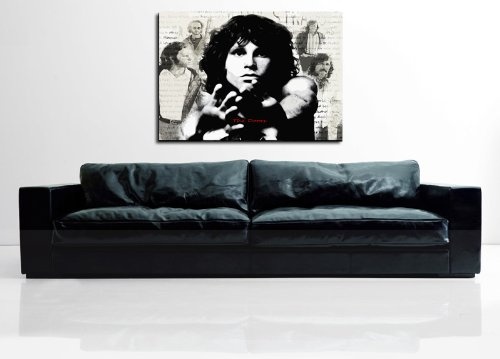 Kunstdruck the Doors - Jim Morrison Bild 100x70cm Leinwandbild fertig auf Keilrahmen / Leinwandbilder, Wandbilder, Poster, Pop Art Gemälde, Kunst - Deko Bilder