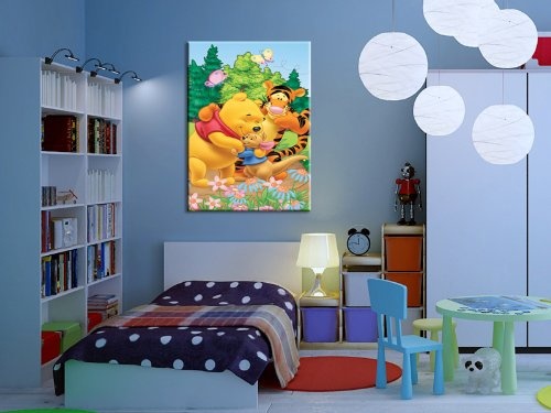 Winnie the Pooh Kinderzimmer Kunstdruck Bild 100x70cm k....