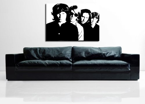 Kunstdruck "the Doors - Jim Morrison" / Bild 100x70cm / Leinwandbild fertig auf Keilrahmen / Leinwandbilder, Wandbilder, Poster, Pop Art Gemälde, Kunst - Deko Bilder