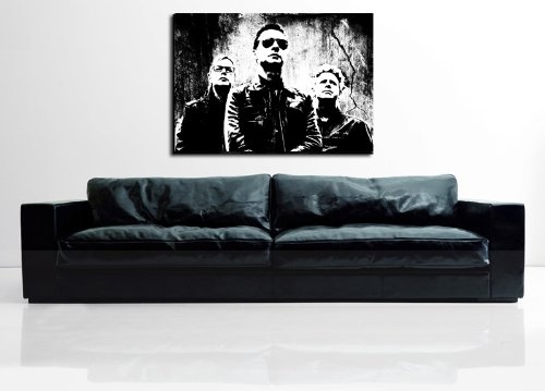 Kunstdruck Depeche Mode Leinwandbild fertig auf Keilrahmen / Leinwandbilder, Wandbilder, Poster, Pop Art Gemälde, Kunst - Deko Bilder