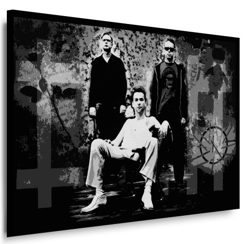 Leinwandbild Depeche Mode Leinwandbild fertig auf Keilrahmen / Leinwandbilder, Wandbilder, Poster, Pop Art Gemälde, Kunst - Deko Bilder