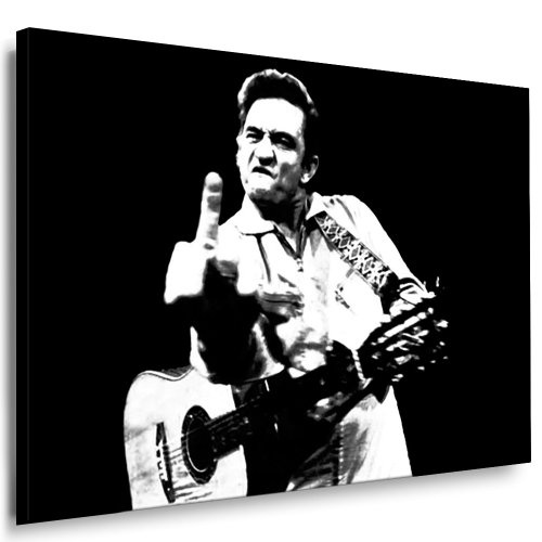 "Johnny Cash" LeinwandBild , Bild fertig auf Keilrahmen ! Pop Art Gemälde Kunstdrucke, Wandbilder, Bilder zur Dekoration - Deko. Musik Stars Kunstdrucke
