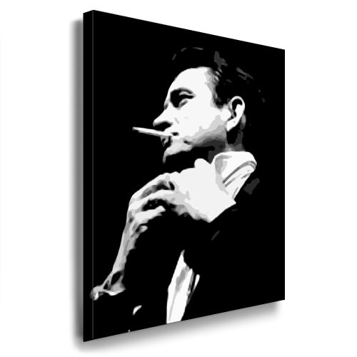 Johnny Cash Leinwand Bild fertig auf Keilrahmen ! Pop Art...