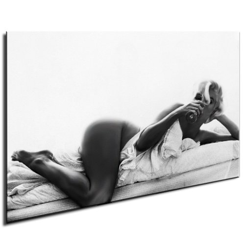 Marilyn Monroe Leinwandbild - Bild 100x70cm k. Poster / Weitere Bilder - Wandbilder - Kunstdrucke - Foto auf Leinwand finden Sie bei fotoleinwand24 - Alle Bilder fertig gerahmt mit Keilrahmen.