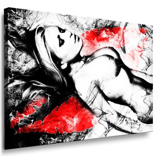 Erotik Akt Sexy Girl Leinwand Bild 120x80cm k. Poster !...
