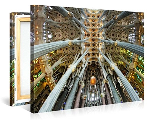 Gallery of Innovative Art Premium Kunstdruck Wand-Bild - Church Roof 2 - 100x75cm Leinwand-Druck in deutscher Marken-Qualität - Leinwand-Bilder auf Holz-Keilrahmen als moderne Wanddekoration